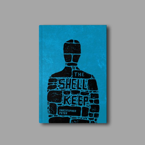 Symbolic design with the title 'The Shell Keep Book Cover'