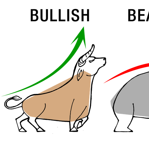 Minimalist illustration with the title 'Merchandise design'