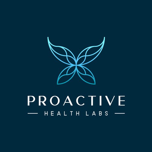 Elevate design with the title 'Proactive - Re-brand Logo Design'