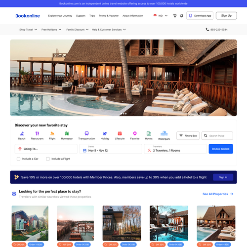 User-friendly website with the title 'Design Travel '