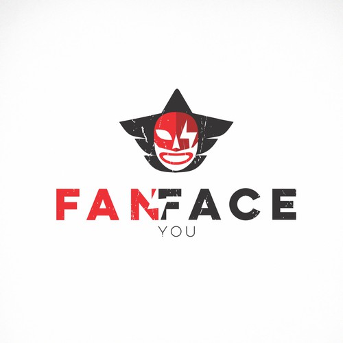Mask logo with the title 'perfect & remarkable looking logo for my company, which is called - "FanFace4You"'