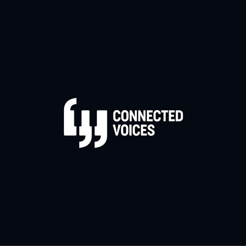 Piano design with the title 'Connected Voices'