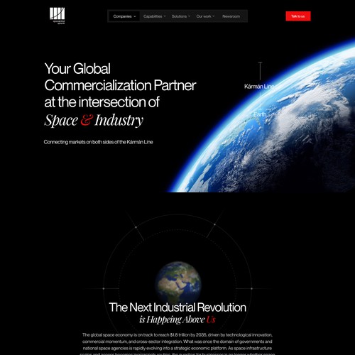 Website with the title 'Industrial Website'