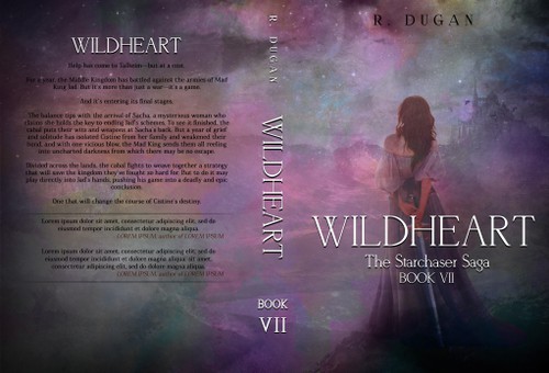 Professional book cover with the title 'The Starchaser Saga: WILDHEART'