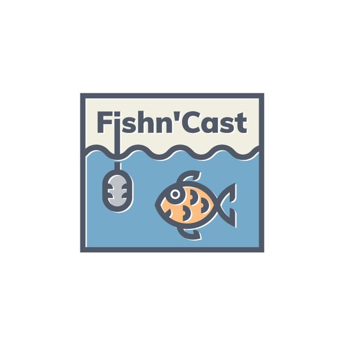 Fish logo with the title 'Fishn'Cast'