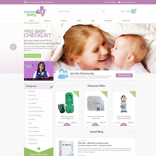 Baby shopping websites hotsell