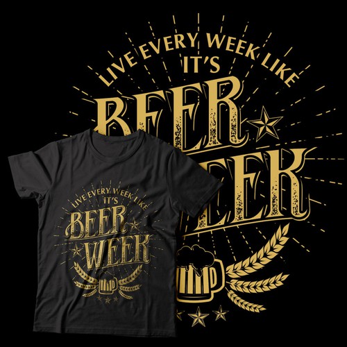 Beer t-shirt with the title 'Beer Week'