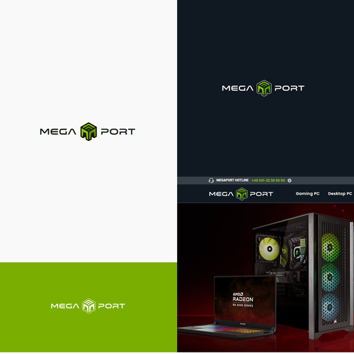 M brand with the title 'Cool techy logo design.'