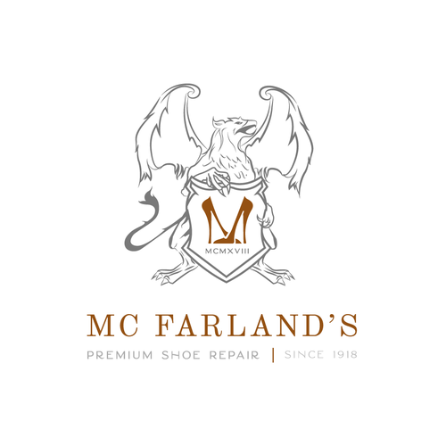 Griffin logo with the title 'Modern griffin design.'