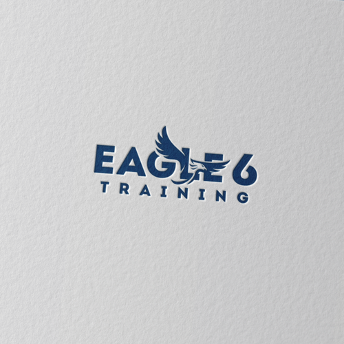 Eagle brand with the title 'Need a powerful logo to show that Eagle 6 Training has your 6 (has your back)'