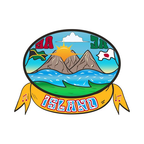 Jamaican logo with the title 'Jaja Island II'