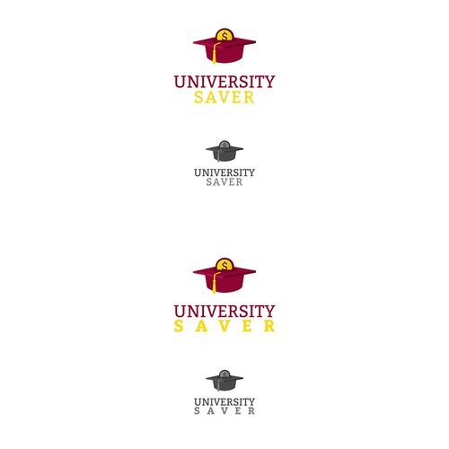 College logo with the title 'College Money Saving Site Logo Design'