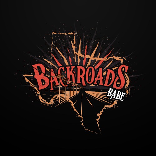 Texas t-shirt with the title 'Backroads Babe t-shirt'