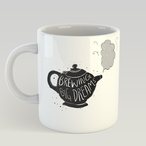 Big design with the title 'Mug design'