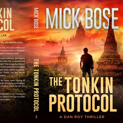 Travel book cover with the title 'The Tonkin Protocol - A Dan Roy Thriller'