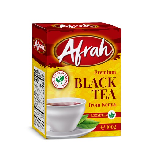 Tea packaging with the title 'Tea packaging design'