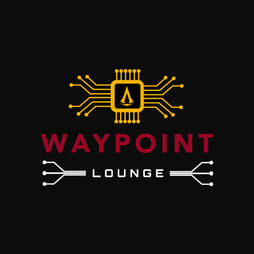 Circuit board logo with the title 'waypoint'