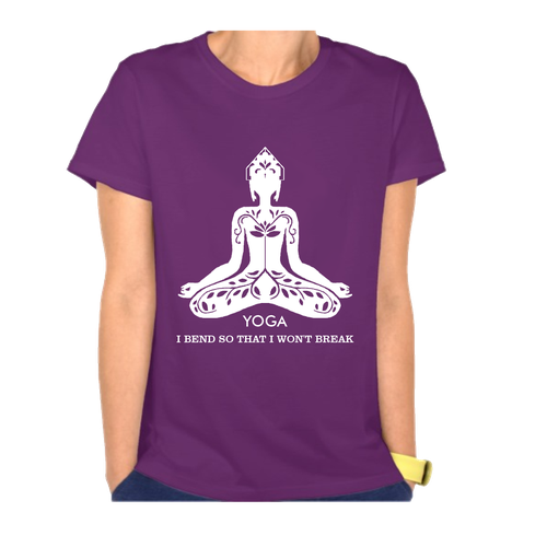 Yoga t-shirt with the title 'Yoga T-shirt'