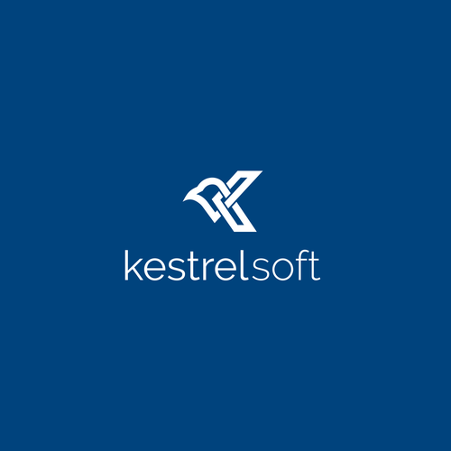 Inkscape design with the title 'Logo for a software company KestrelSoft'