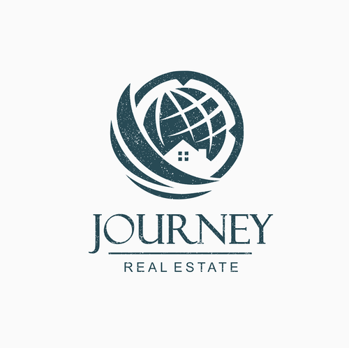 Globe logo with the title 'real estate'