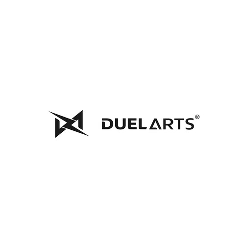 Dark logo with the title 'DUEL ARTS '
