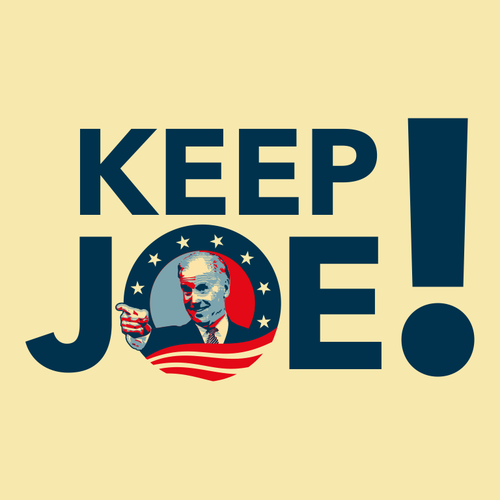 Politics logo with the title 'Keep Joe'