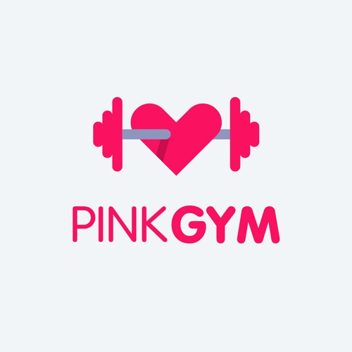 High-end logo with the title 'Pink Gym'