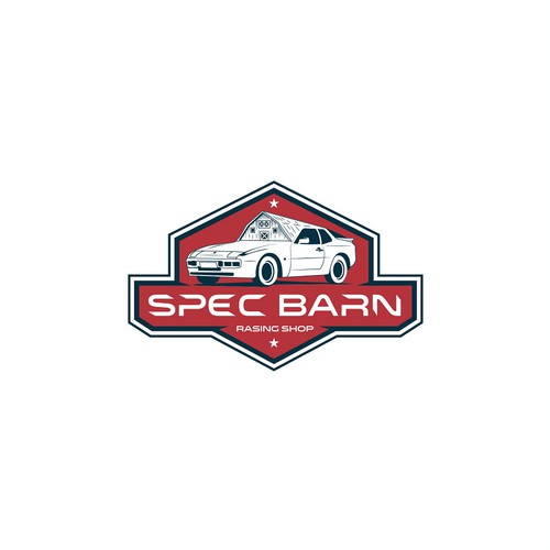 Car brand with the title 'Racing  Logo Design'