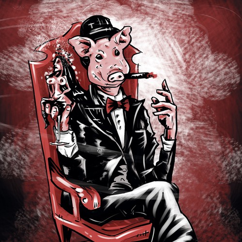 Drink design with the title 'ilustração para livro'