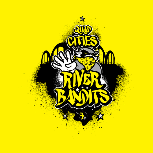 Urban t-shirt with the title 'Raccoon River Bandit'