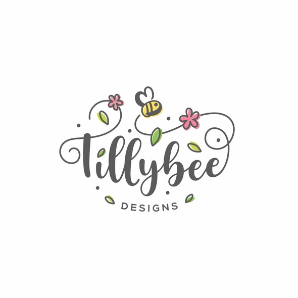 Natural logo with the title 'Tillybee Designs'