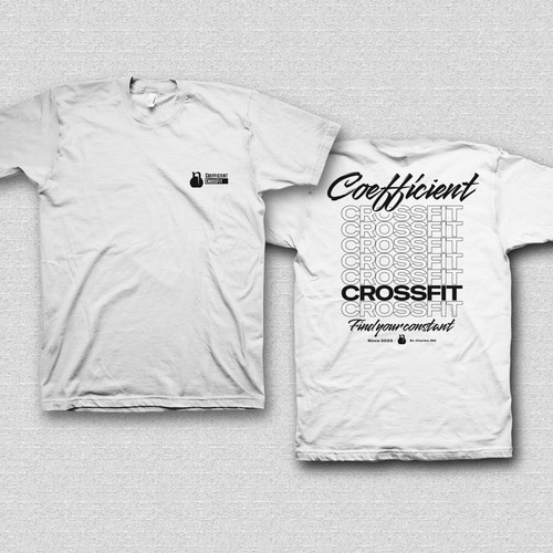 Fitness t-shirt with the title 'T-shirt for Crossfit gym'