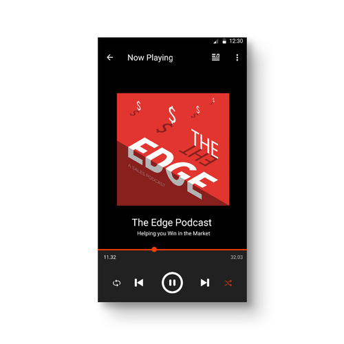 Optical illusion logo with the title 'The Edge Logo Design'