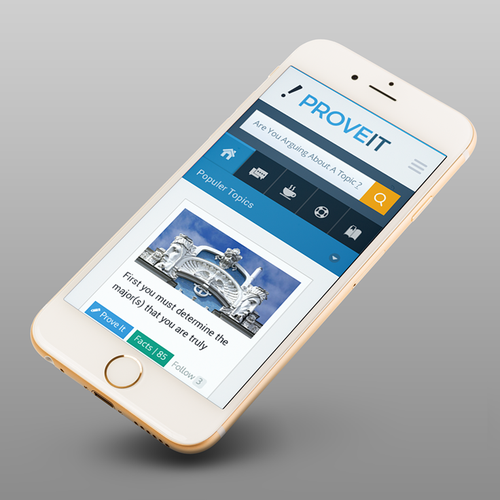 Community website with the title 'Web App Mobile View'