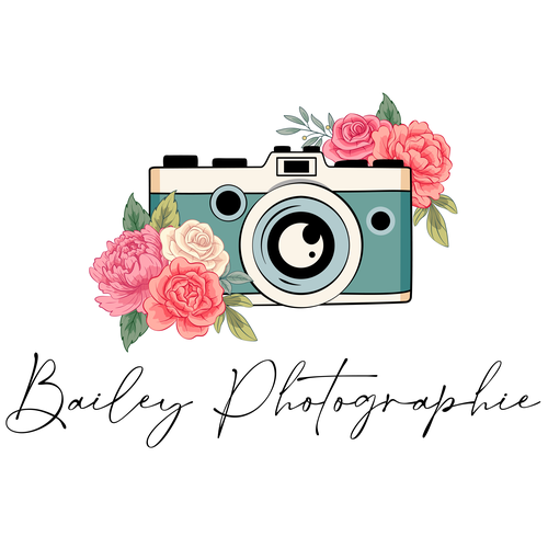 Lens logo with the title 'Bailey Photographie'