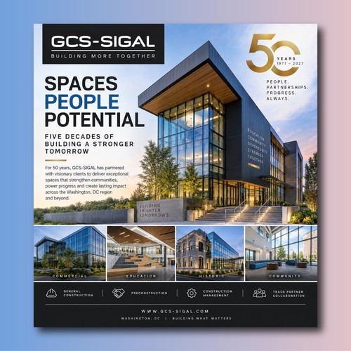Flayer design with the title 'GCS-SIGAL'