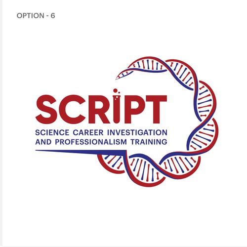 Test tube logo with the title 'Science logo (DNA)'