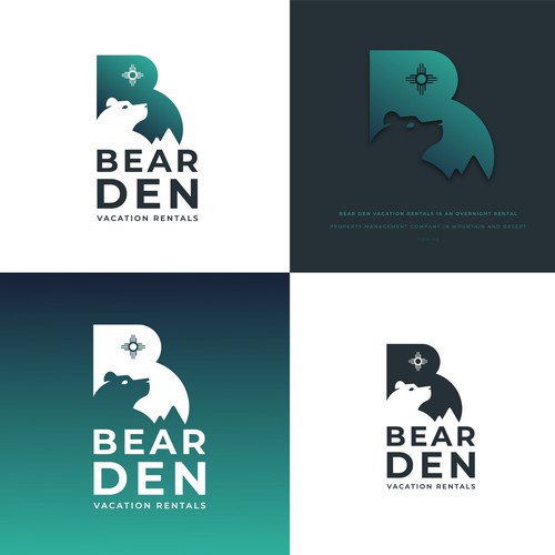 Vacation rental logo with the title 'A logo with a prominent icon.'