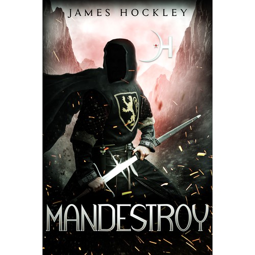 Medieval book cover with the title 'Mandestroy.'