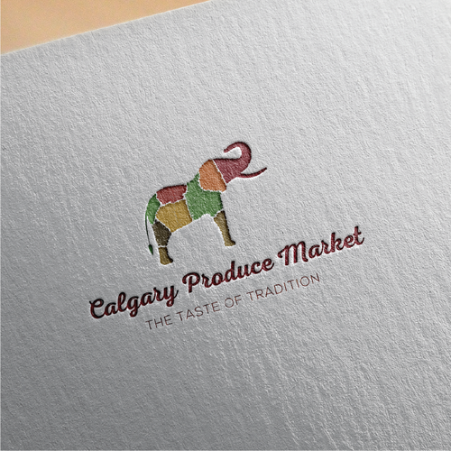 Trade design with the title 'Calgary Produce Market'
