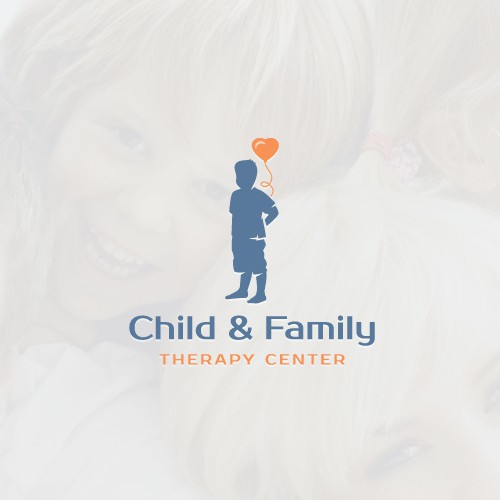 Family logo with the title 'Intriguing logo for therapy center'