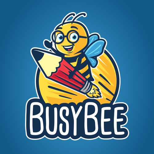 Bee design with the title 'BusyBee logo'