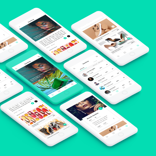 Profile design with the title 'Fashion App'