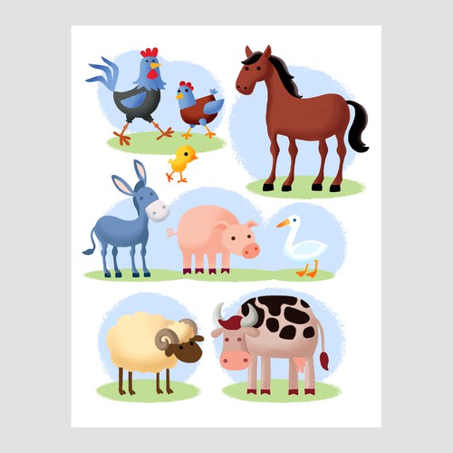 Book cover artwork with the title 'animals'