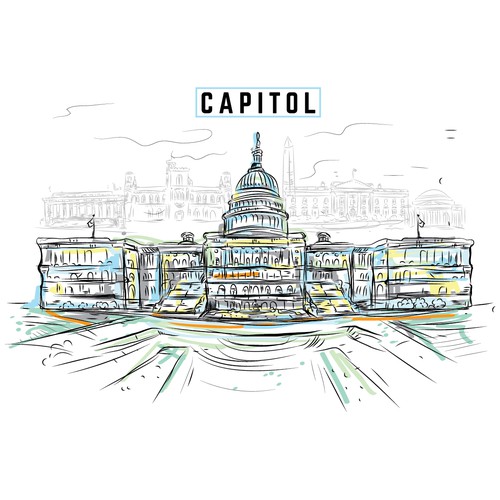 Building artwork with the title 'Drawing'