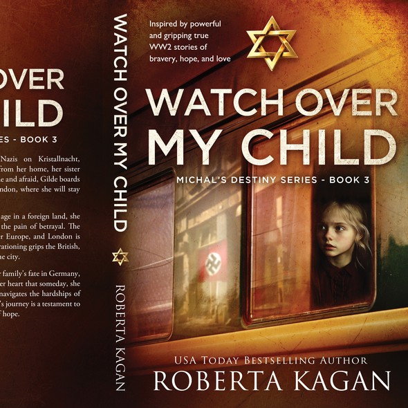 Historical fiction book cover with the title 'Watch over my child'