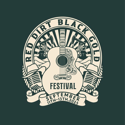 Artwork logo with the title 'RED DIRT BLACK GOLD'