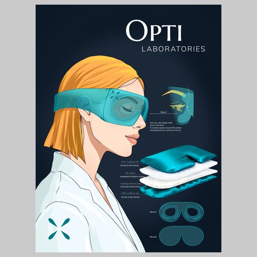 Sleep design with the title 'Sleeping Mask'