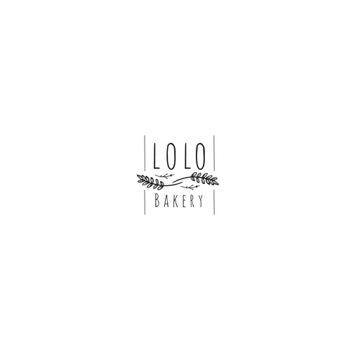 Bread logo with the title 'logo for LOLO bakery'