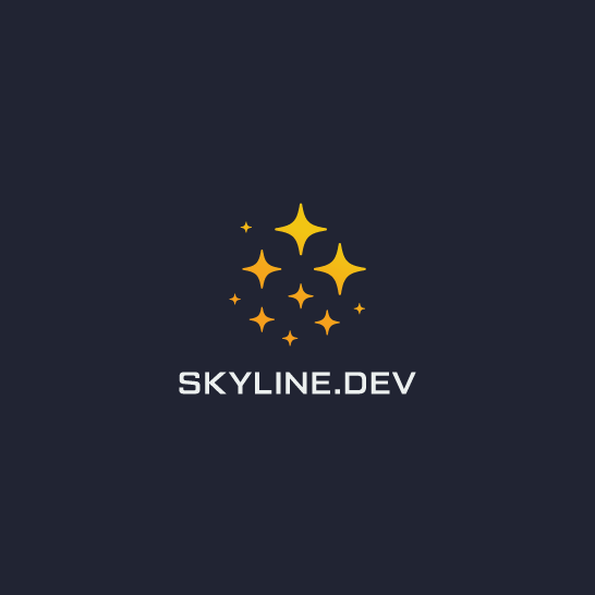 Sky design with the title 'Simple sparks logo'